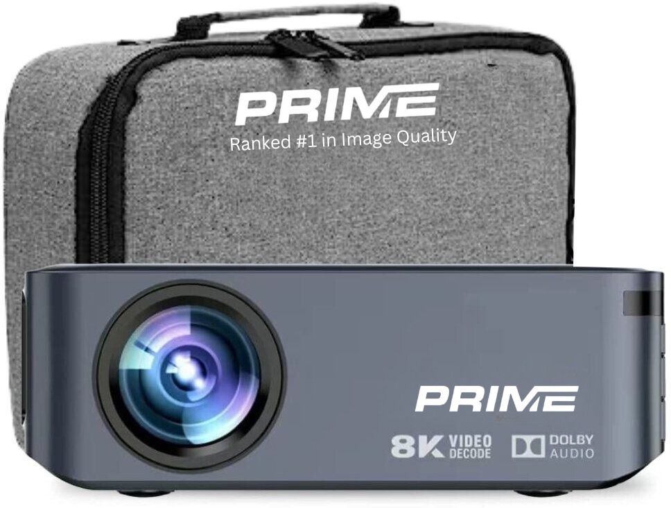 Prime Projector Latest X Series X1 Smart Projector |8500 Lumens, 4K 3D |WiFi |Android 9.0| Grey (8500 lm / 2 Speaker / Wireless / Remote Controller) Portable Projector-image-44