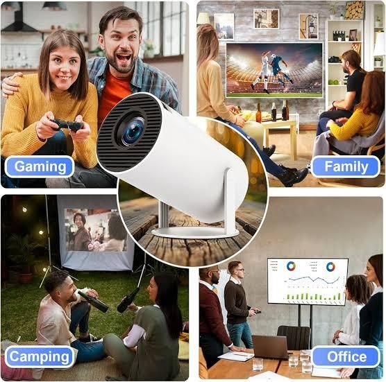 4uonly 4K Android Smart Projector Full HD 1080 HASDGFU47 (2200 lm / Wireless / Remote Controller) Portable Projector-image-6