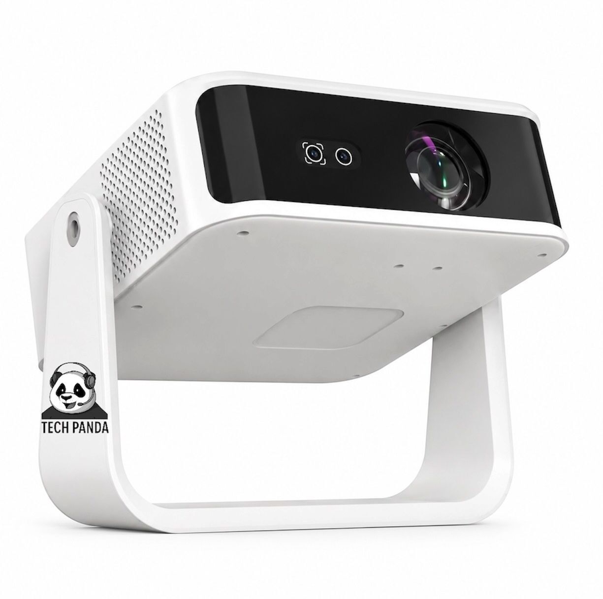 TECHPANDA Q8 4K Projector WiFi6 Bluetooth 5.4 15000LM Smart Google TV Support (1500 lm / 1 Speaker / Wireless / Remote Controller) Portable Projector-image-2