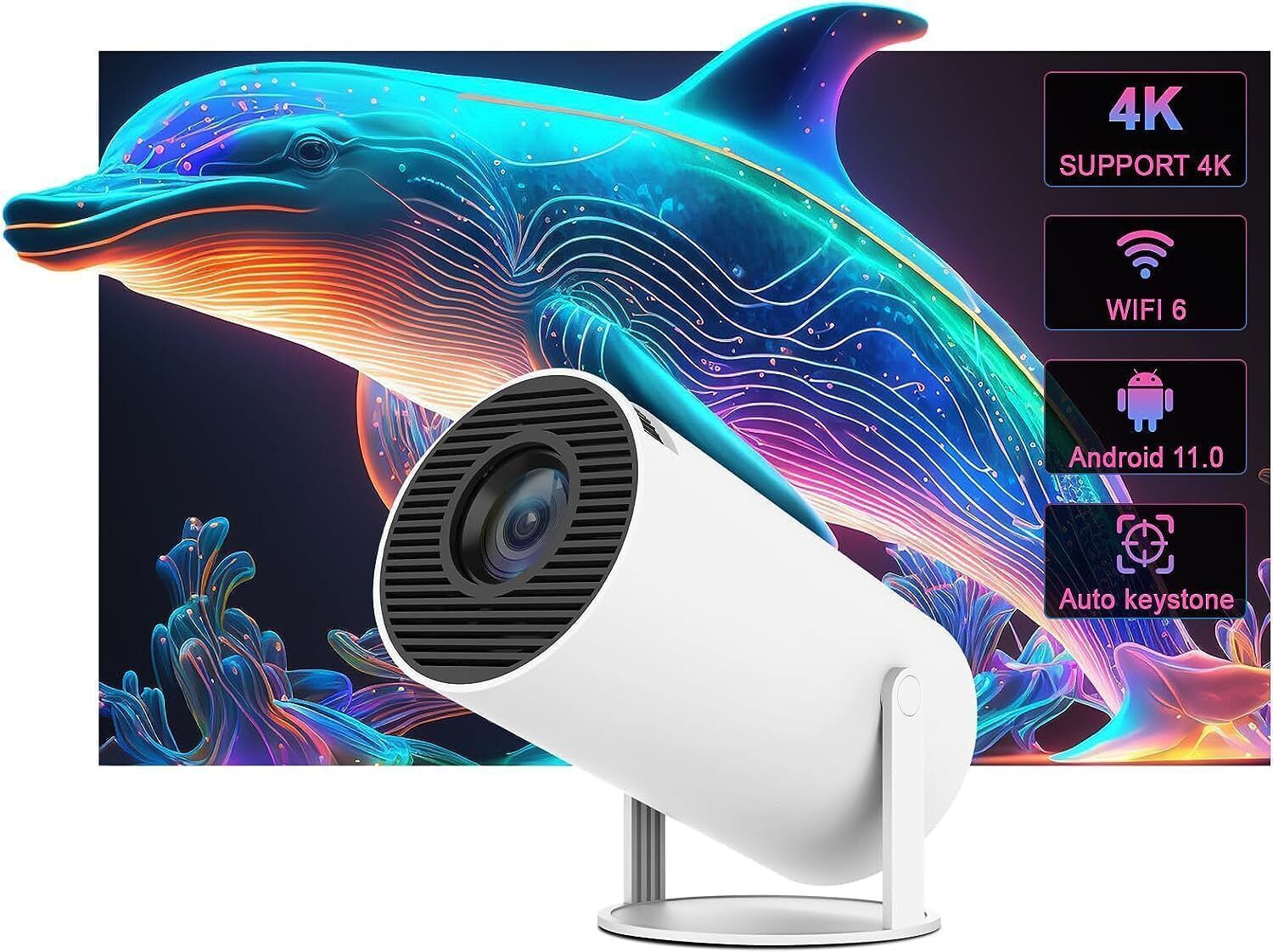 IBS BEST QUALITY 1080p Full HD WIFI with Built-in YouTube HDMI,VGA,AV ,USB, (5000 lm / Wireless / Remote Controller) Portable Projector-image-8