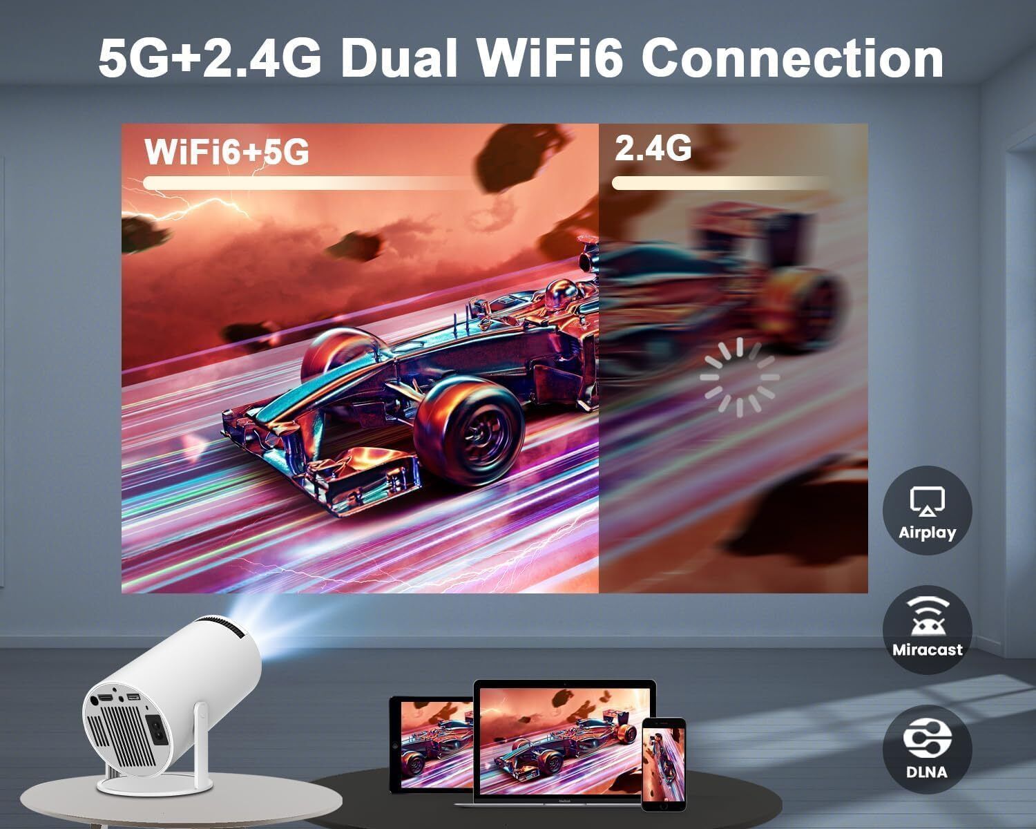 4uonly Crystal-clear Full HD projection with sharp detail Ax16 Projector Screen (Width 115.5 cm x 44.5 cm Height)-image-42