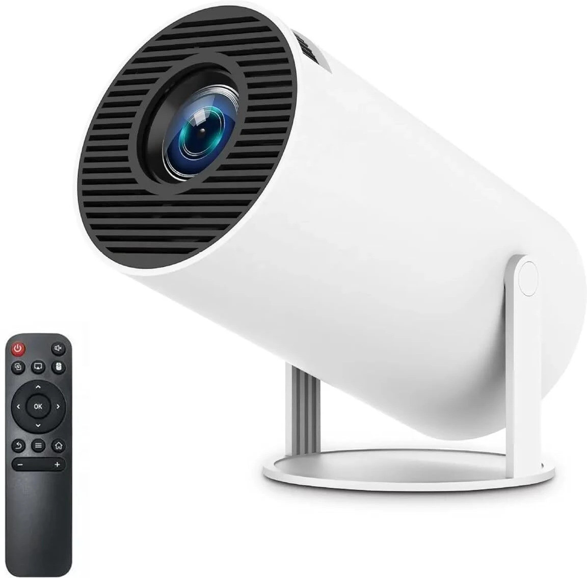 Projevox HY300 PRO 4K Android 11, 1GB+8GB | Dual Band WiFi,BT5.0,Auto Keystone,180°Rotate (5000 lm / 1 Speaker / Wireless / Remote Controller) Portable Projector image 1