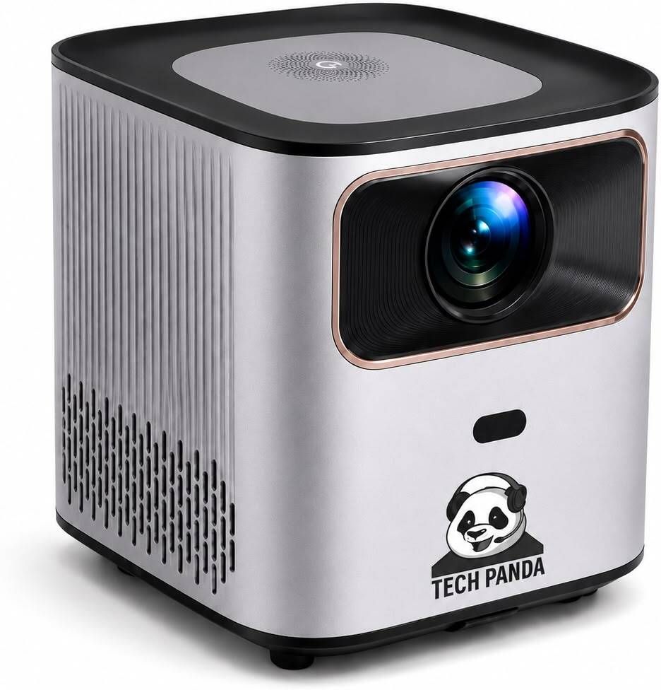 TECHPANDA P30 Smart Projector WiFi 6 Bluetooth 5.0 Native 720P HD 1080P Support (300 lm / 2 Speaker / Wireless / Remote Controller) Portable Projector-image-18