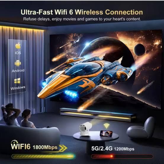 IMMUTABLE 4K Android Smart Projector Full HD 1080 YUGFHVU20 (2200 lm / Wireless / Remote Controller) Portable Projector-image-31