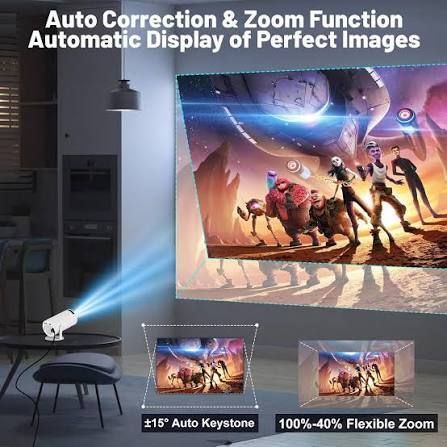 IMMUTABLE 4K Android Smart Projector Full HD 1080 YUGFHVU36 (2200 lm / Wireless / Remote Controller) Portable Projector-image-26