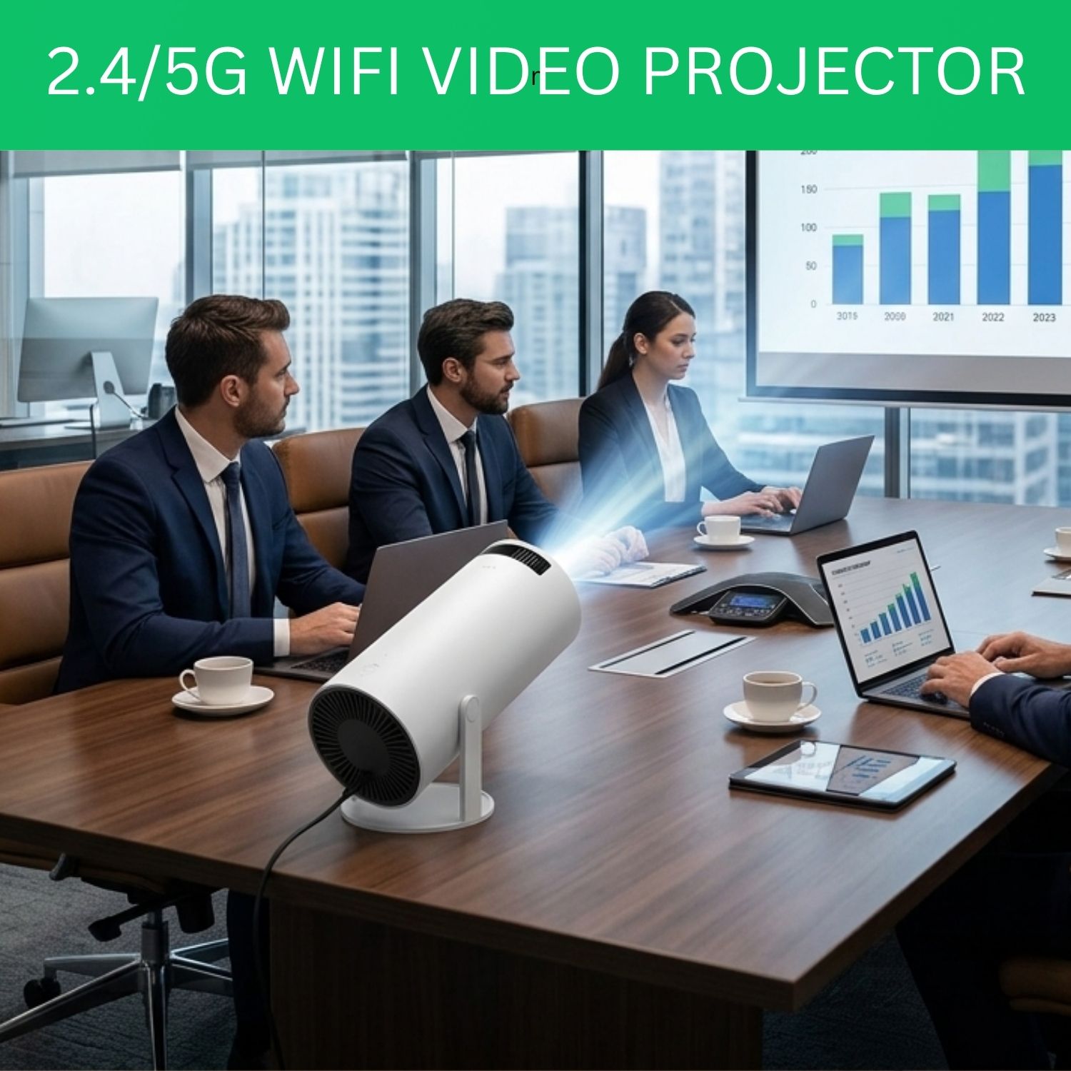 SYARA Projector, 4K 1080P Full HD Projector, WiFi 5G Compatible With Mobile/LaptopF85 (4500 lm / 1 Speaker / Wireless / Remote Controller) Portable Projector-image-42