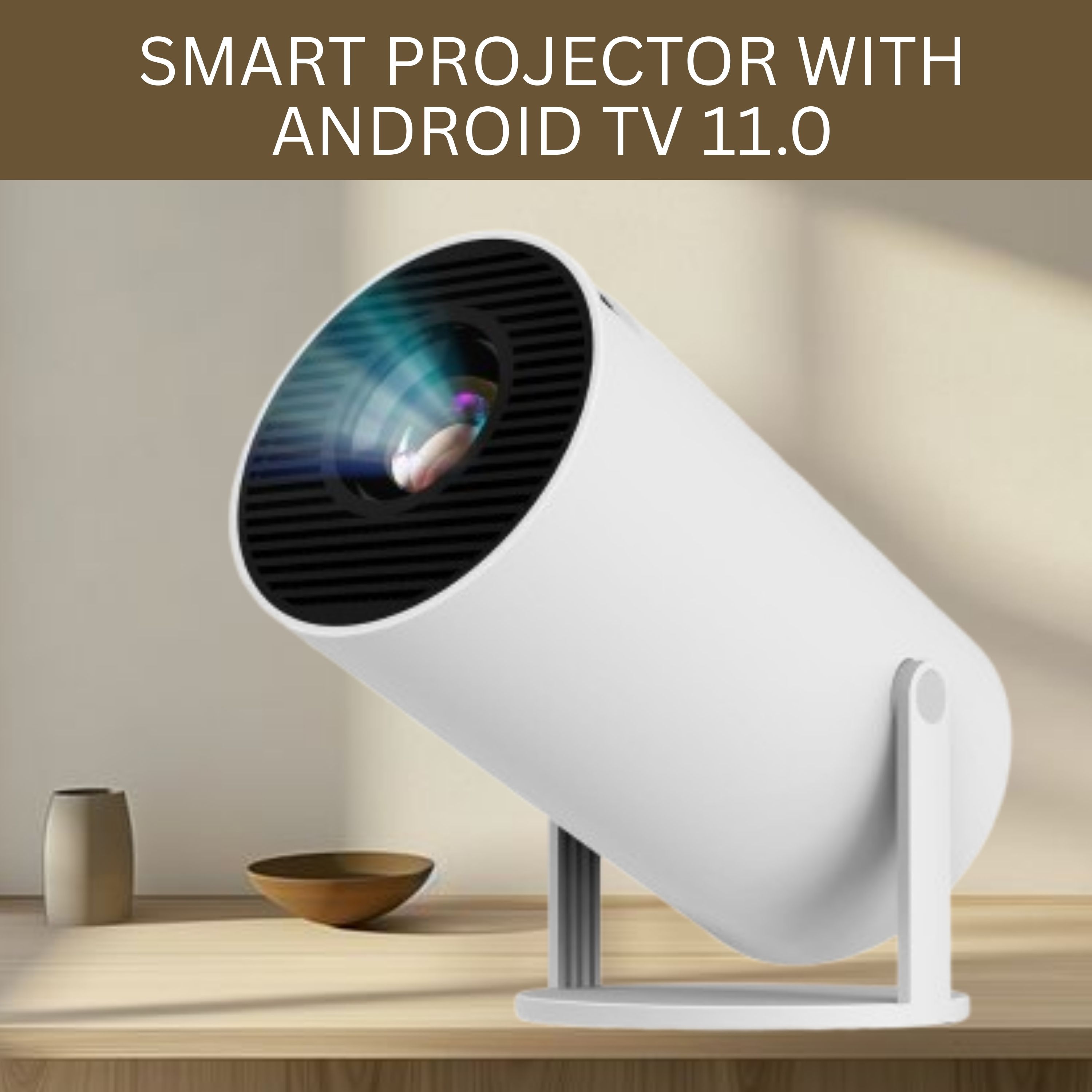 Guggu Smart (Projector) 1080P & 4K Support Rotatable Design With Netflix/Prime etcE404 (4500 lm / 1 Speaker / Wireless / Remote Controller) Portable Projector-image-41