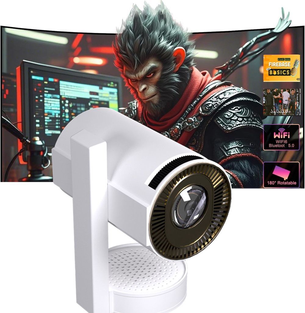 LUMINZA 300Ultra Smart LCD Projector | 2GB/16GB | Android 13 | 270° Rotate | WiFi 6” (4789 lm / 1 Speaker / Wireless / Remote Controller) Portable Projector-image-33