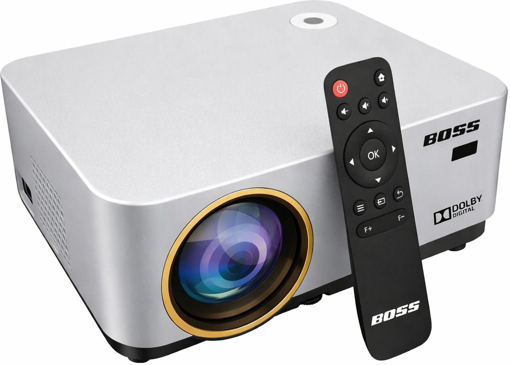 Boss Projector S13A Max Ultra Bright 10000 Lumens Smart 4K HDR Android with Auto Keystone (10000 lm / 2 Speaker / Wireless / Remote Controller) Portable Projector-picture-18