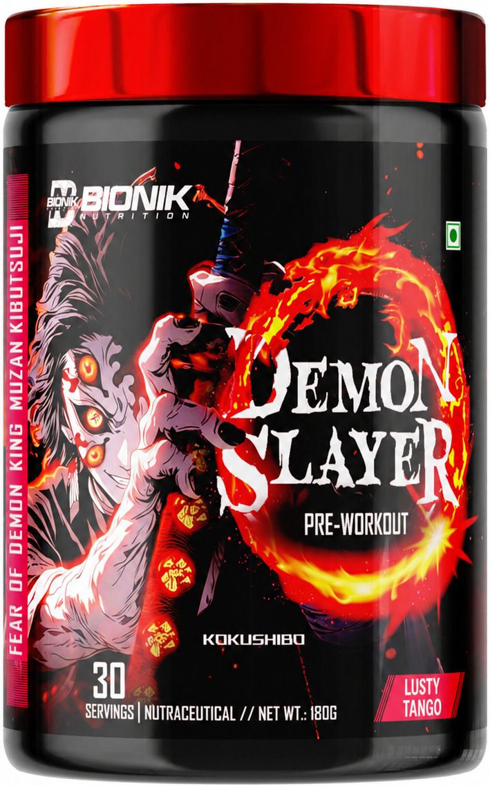 bionik nutrition Demon Slayer Pre-Workout | Extreme Energy, Pump & Focus, 2100mg Beta-Alanine Pre Workout-picture-20