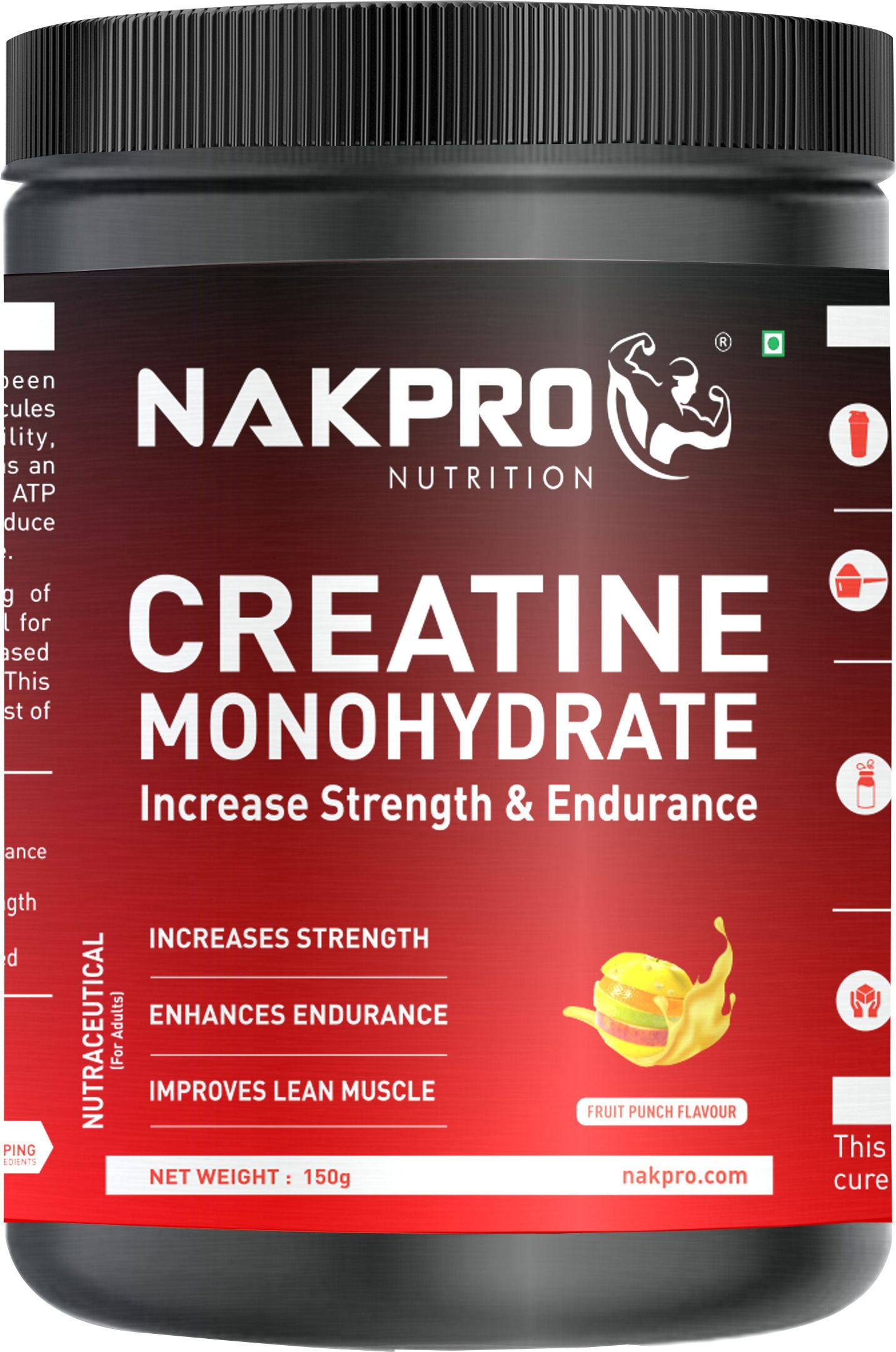 Micronized Creatine Monohydrate Jar Trustified Certified, Supports Muscle Growth Creatine
