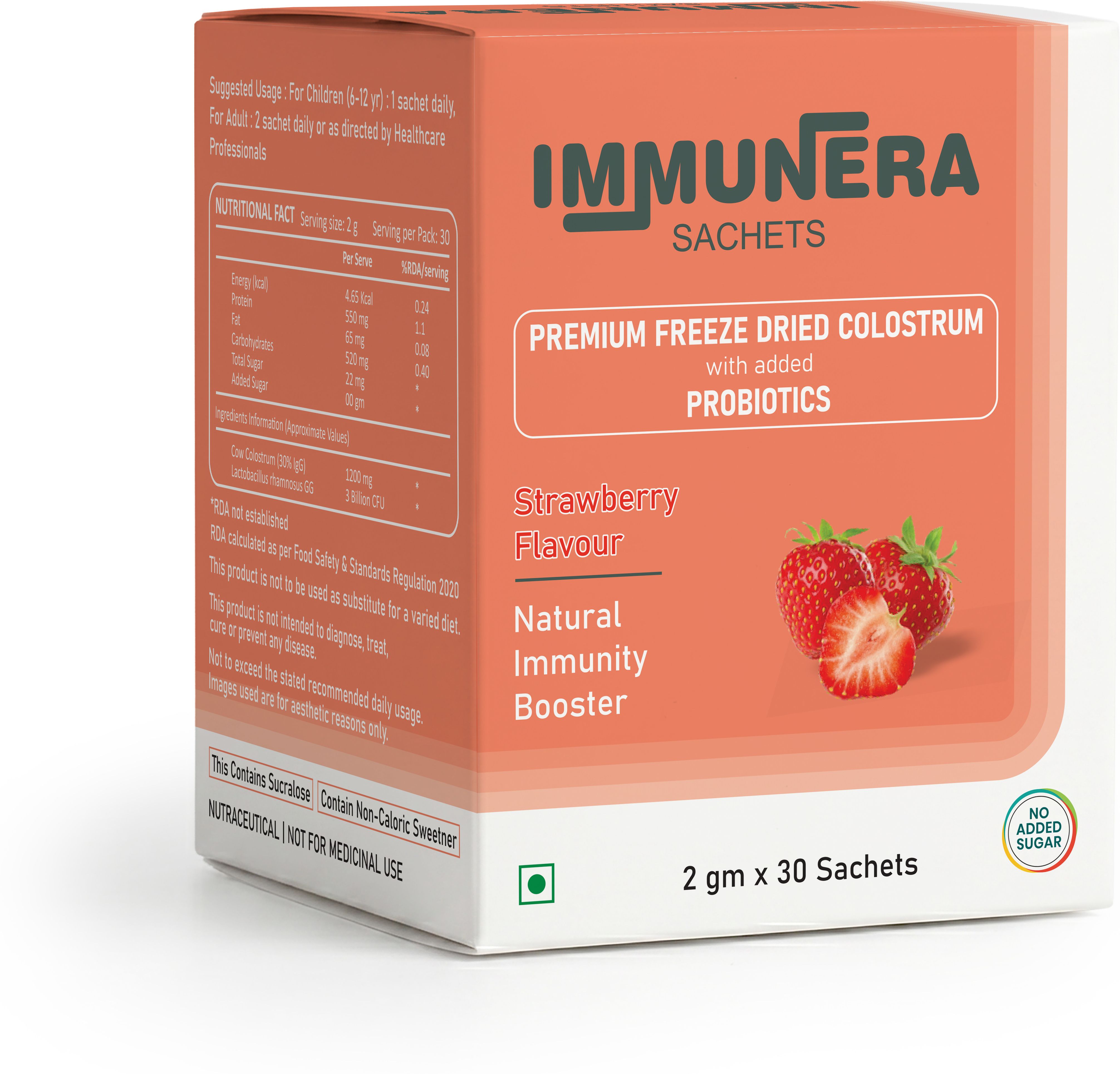 healtheranutra Immunera Sachets Strawberry 30 Pack Protein Blends-picture-32