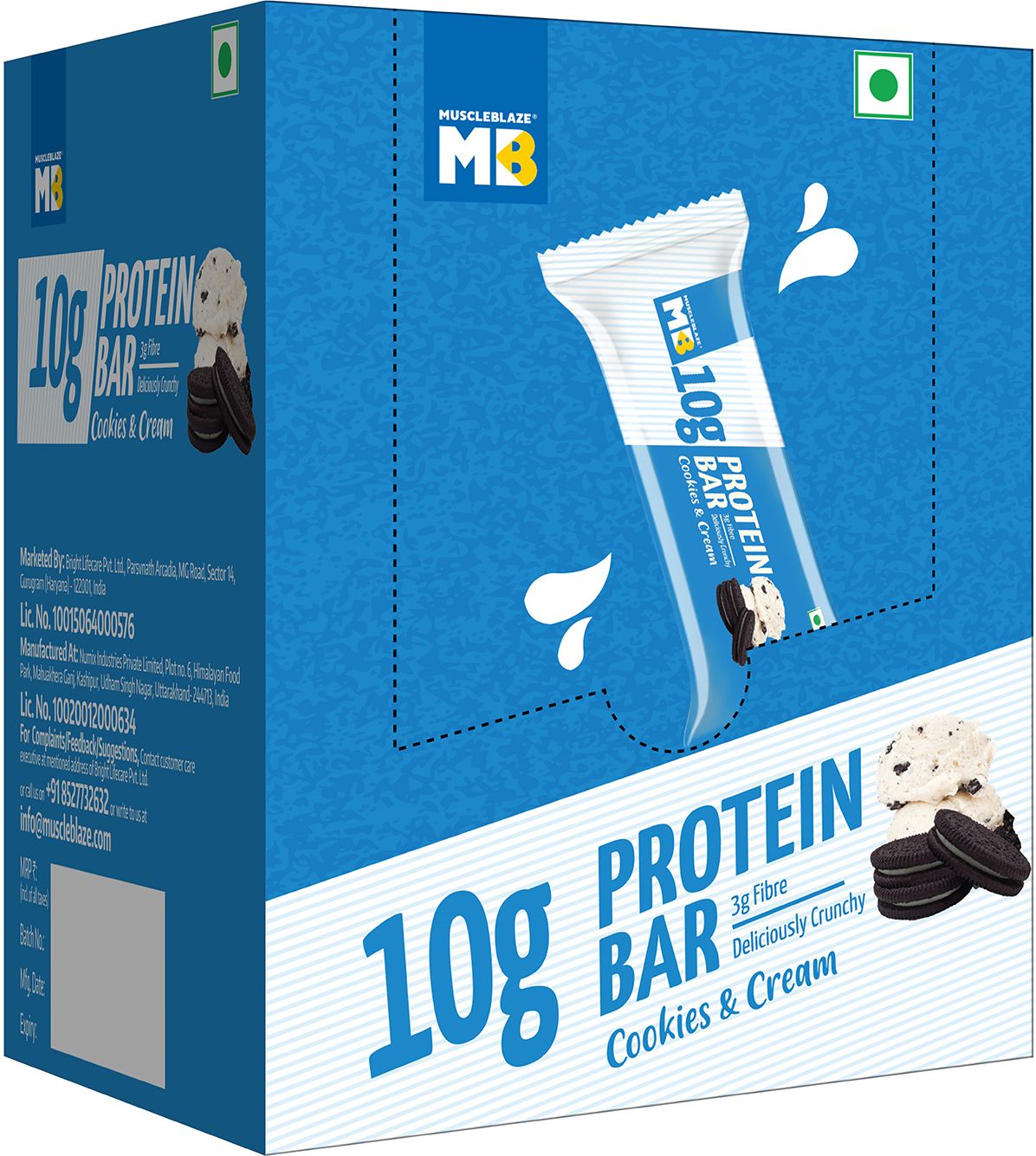 muscleblaze 10 g Protein Bar, Gluten-Free, Healthy Protein Snacks, For Energy & Fitness Protein Bars-picture-11
