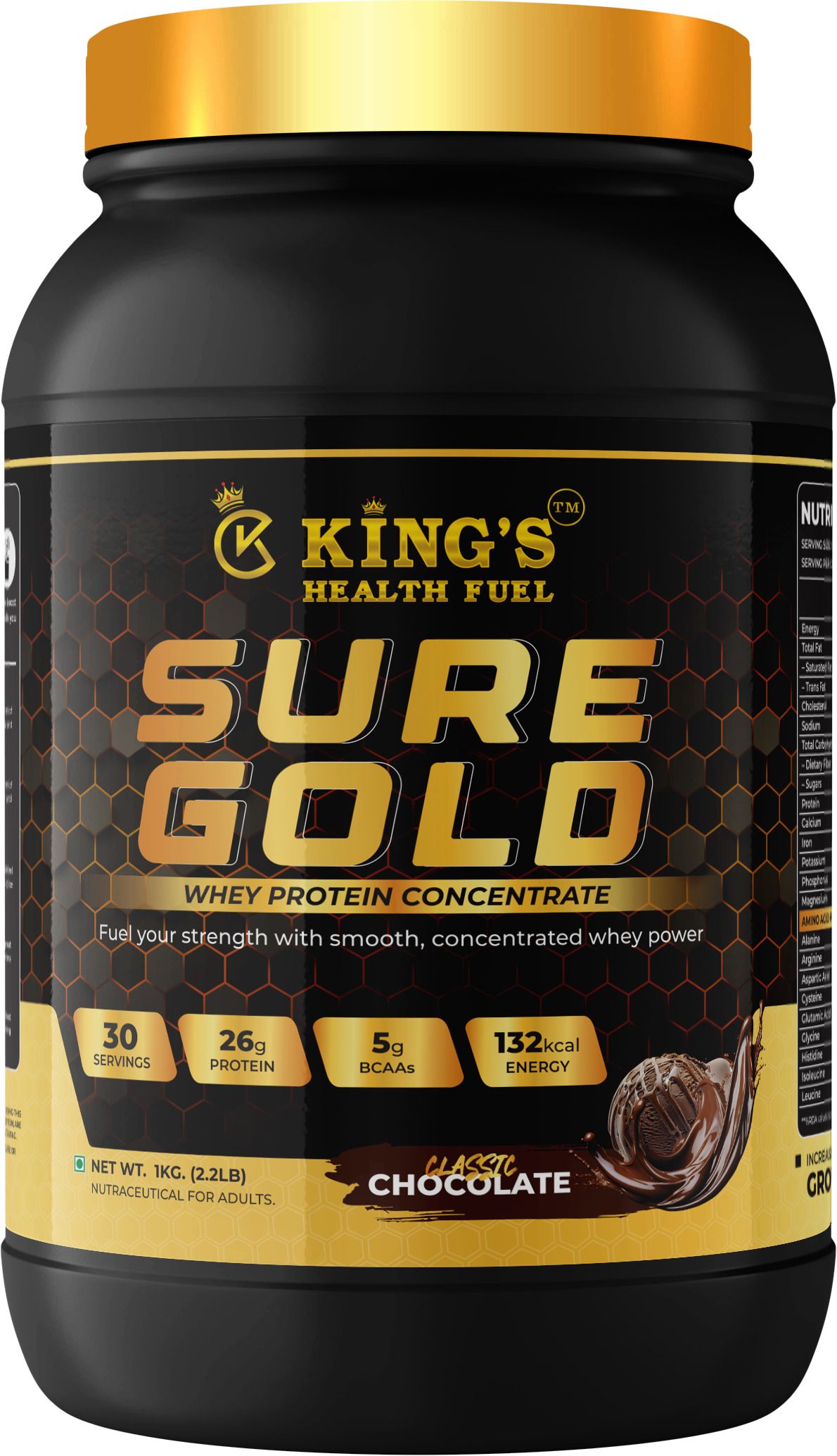 king`s health fuel Sure Whey Protein Powder Chocolate Flavor Whey Protein-picture-23