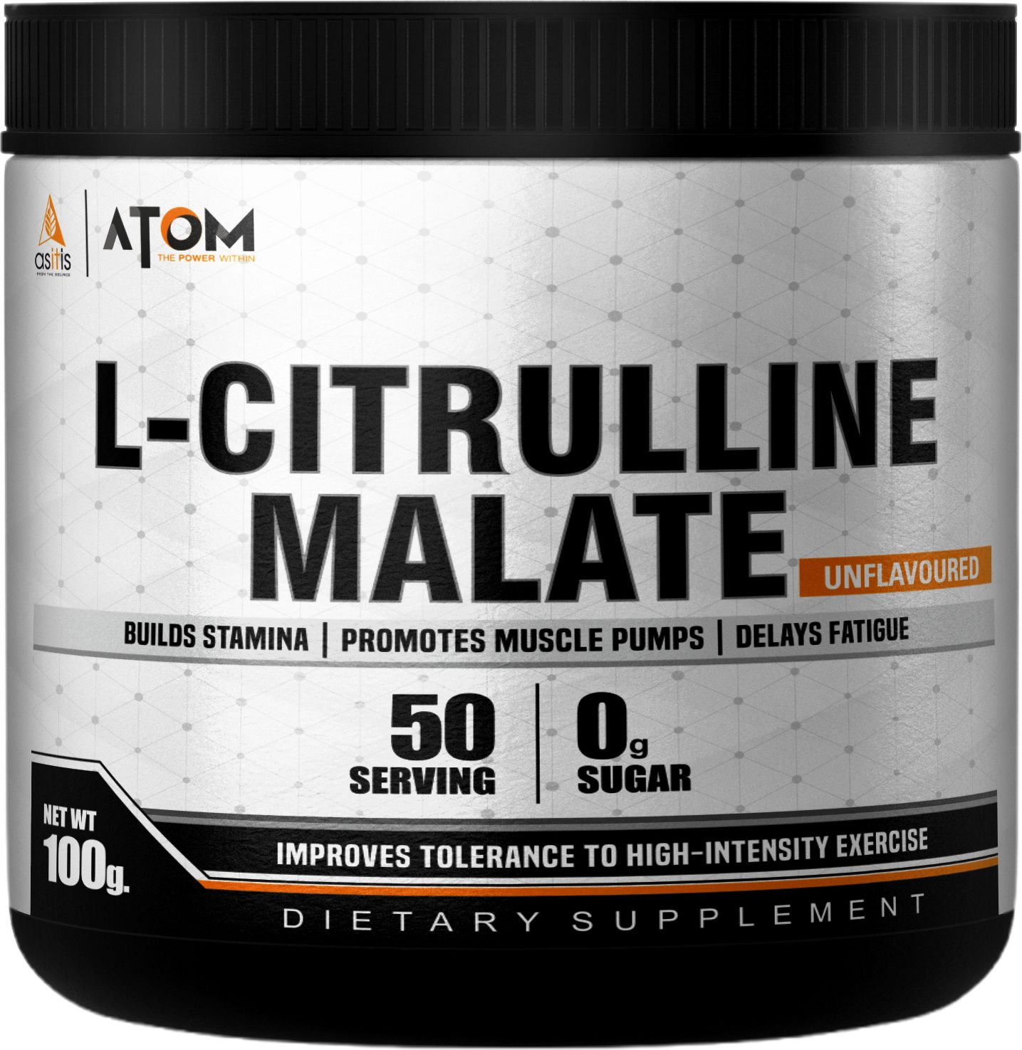 as-it-is nutrition ATOM L-Citrulline Malate Powder 2000mg, 100gm, 48 serves Unflavoured EAA (Essential Amino Acids)-picture-20