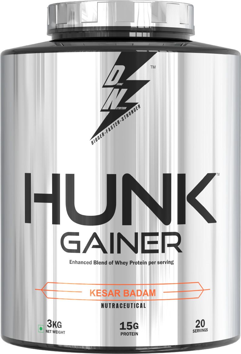 HUNK GAINER, 15g Protein, 150g per serving, 20 serving Weight Gainers/Mass Gainers-image-1
