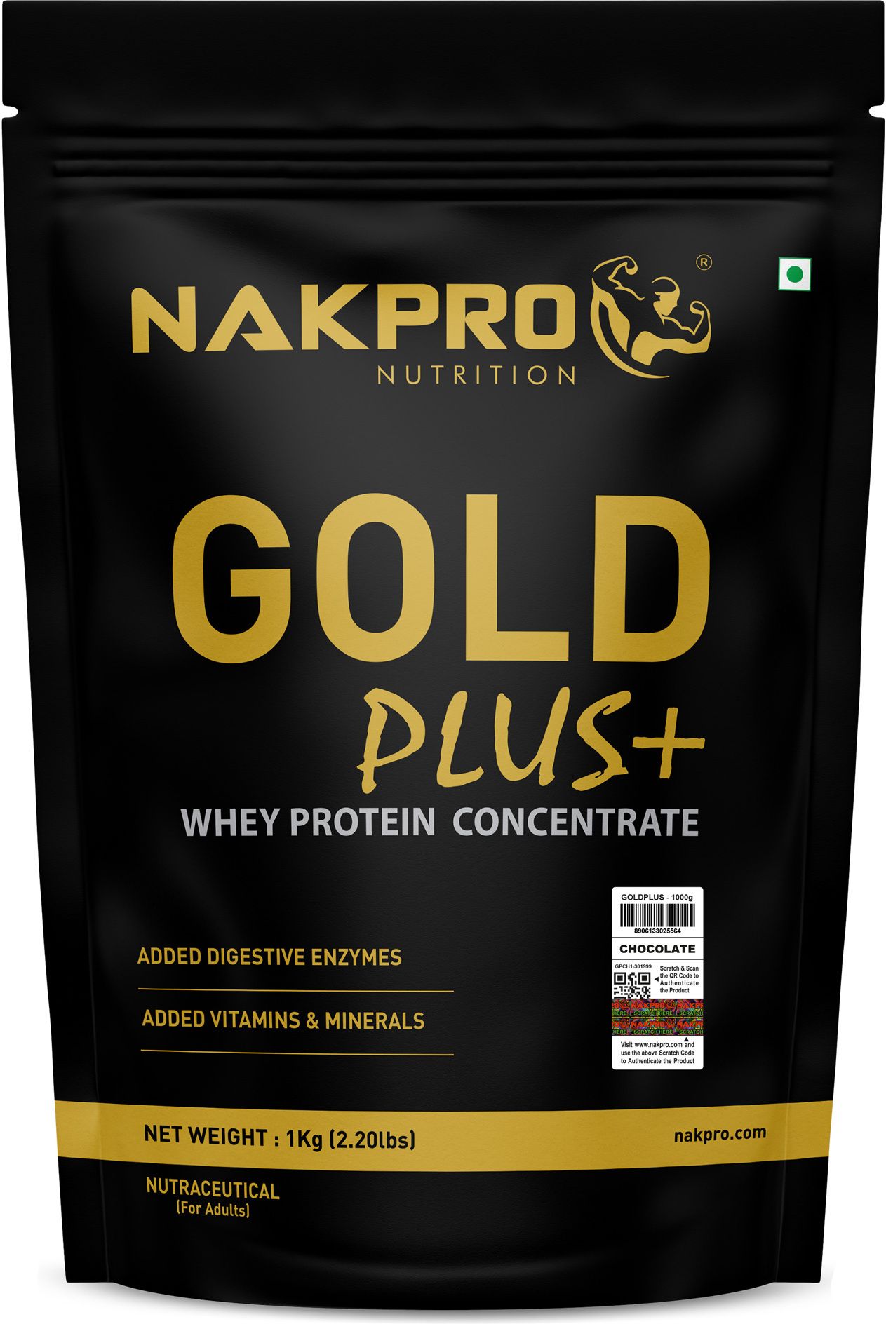 Gold Plus+ Whey Protein Concentrate with Digestive Enzymes|25g Protein 5.5g BCAA Whey Protein-image-19