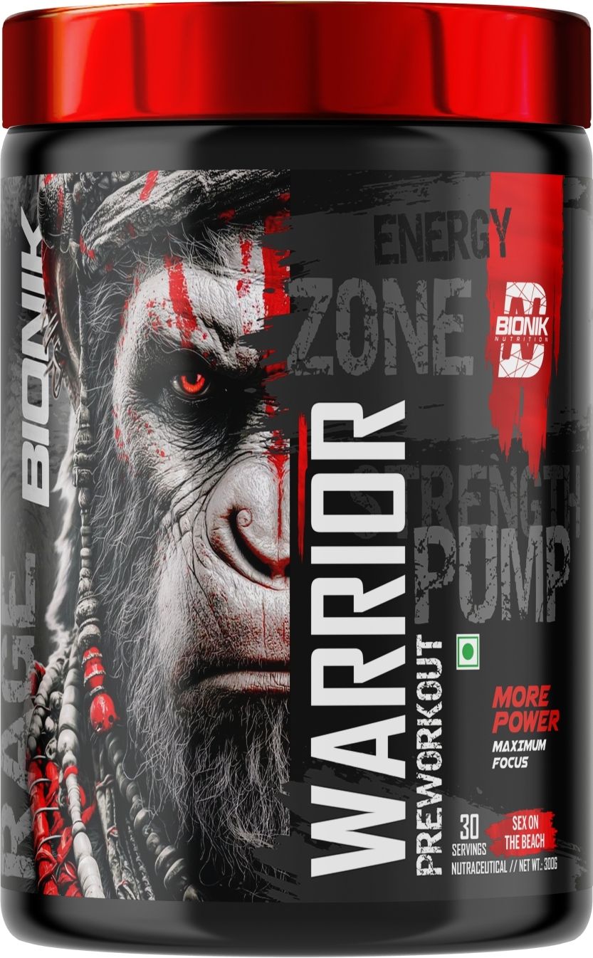 bionik nutrition Warrior Zone Preworkout |For Pump, Focus, Energy, Strength & Endurance Pre Workout-picture-45
