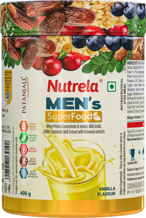 nutrela Men Superfood for muscle, joint, digestive health, immunity and energy - 400gm-picture-1
