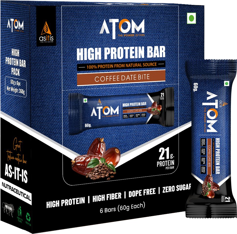 ATOM High Protein Bar | 20g Protein | Pack of 6 (60g x 6) | Protein Bars-image-18