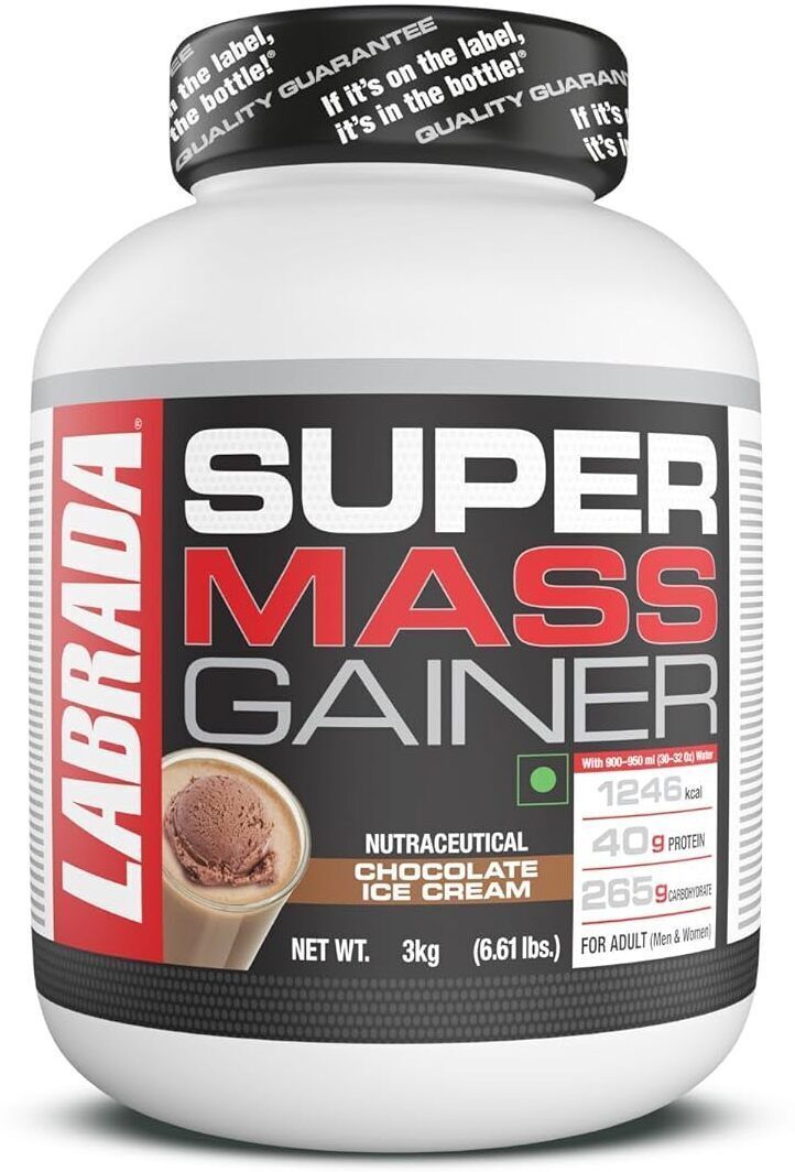 labrada nutrition New Super Mass Gainer 3kg | High-Calorie Protein Powder for Muscle Growth. Weight Gainers/Mass Gainers-picture-28