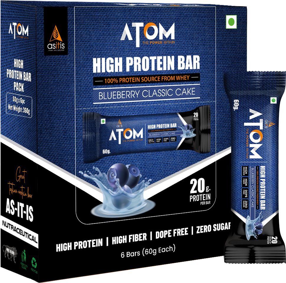 ATOM High Protein Bar | 20g Protein | Pack of 6 (60g x 6) | Protein Bars-image-15