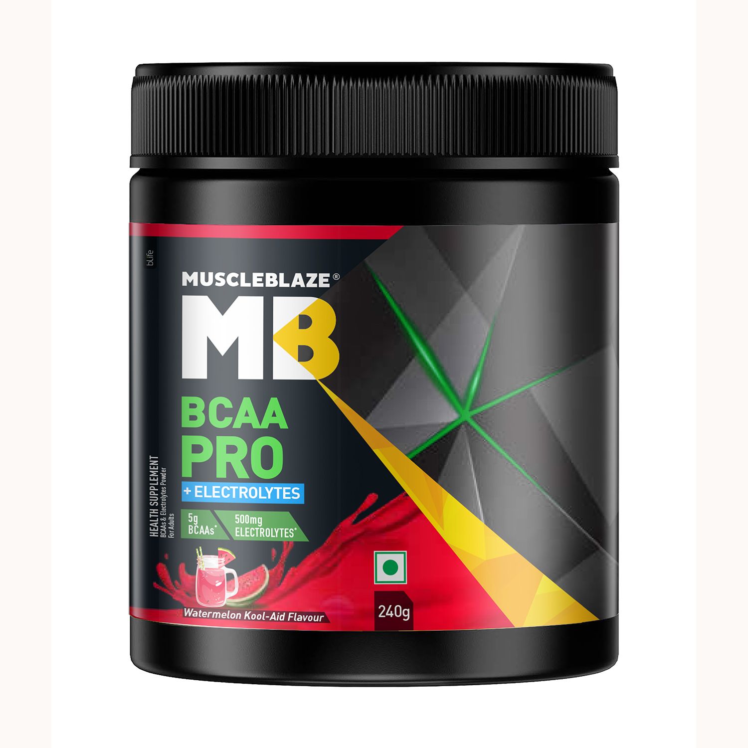 muscleblaze BCAA Pro+Electrolytes, Intra Workout with 5 g Vegan BCAAs & 500 mg Electrolytes BCAA-picture-44