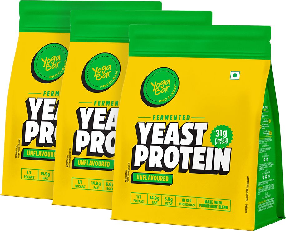 yogabar Fermented Yeast Protein Powder|31g Protein|Complete Protein Supplement|PDCASS 1 Yeast Protein-picture-27