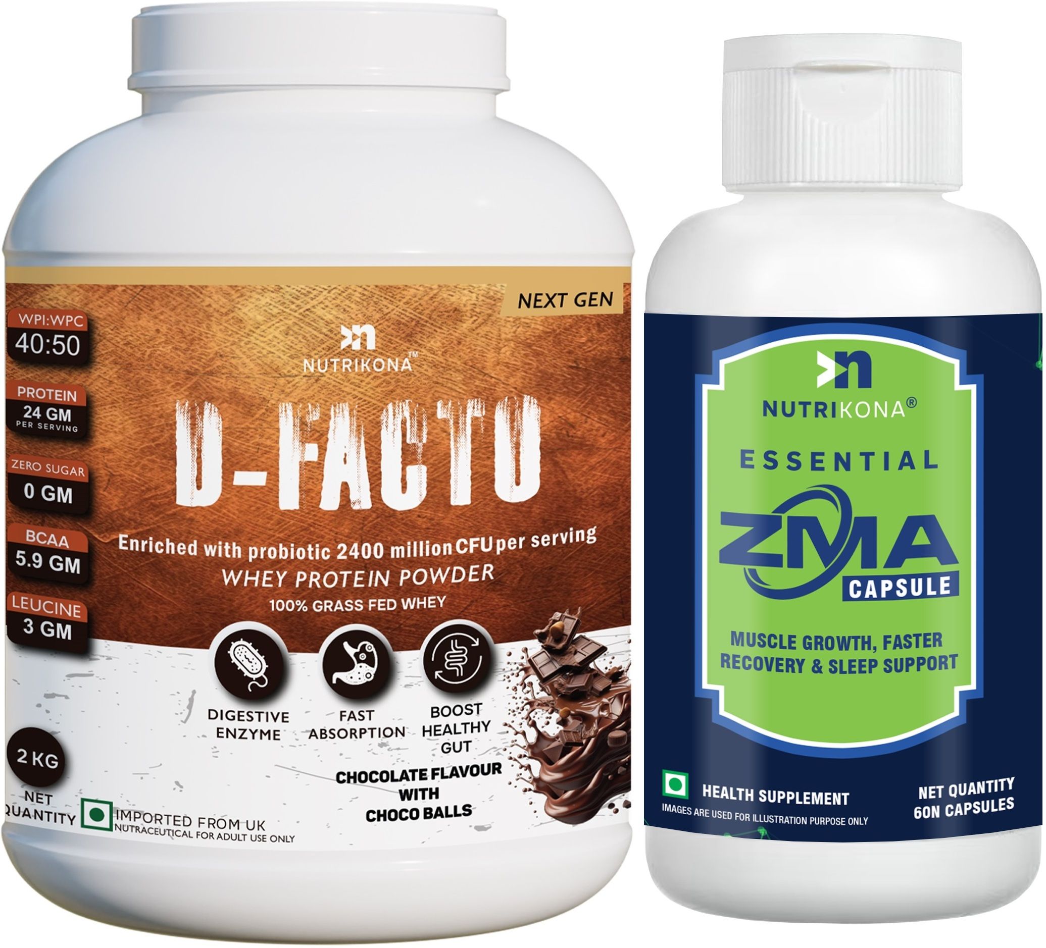 nutrikona Dfacto Whey Isolate + ZMA Night Recovery & Sleep Support for Fitness Whey Protein-picture-18