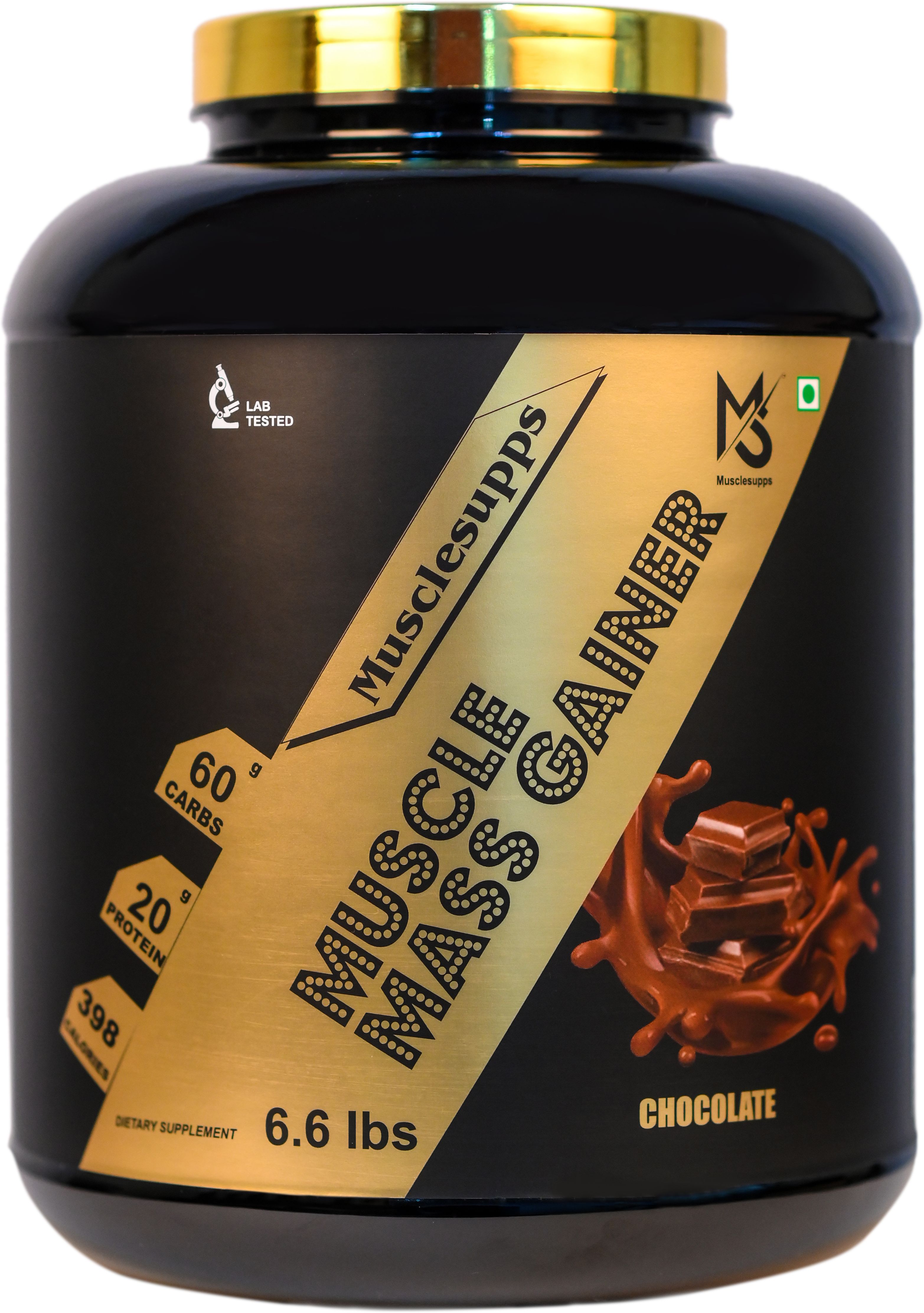Muscle Mass Gainer 1:3|20 g Protein|60 g Carbs|398g Calories Weight Gainers/Mass Gainers-image-12