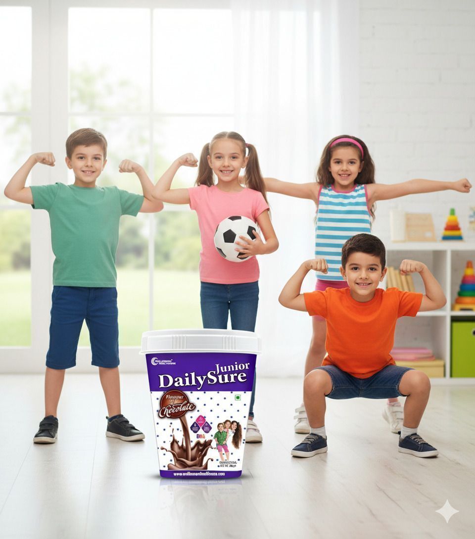 Protein Powder Chocolate Flavour | Kids Nutrition Drink | With DHA for Brain Whey Protein-image-26