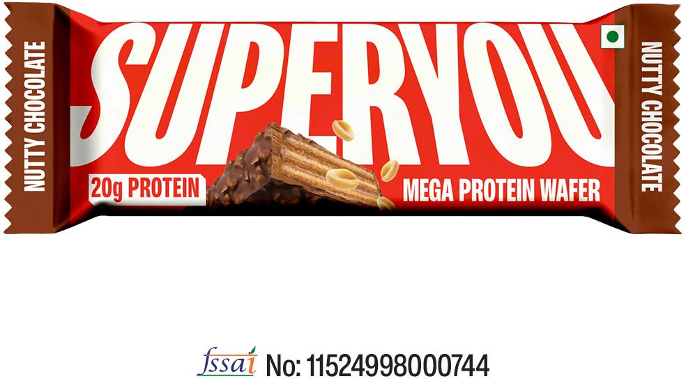 superyou Nutty 20g Mega Wafer Bar, 3g Fiber & 0 Added Sugar Pack of 1 Protein Bars-picture-31
