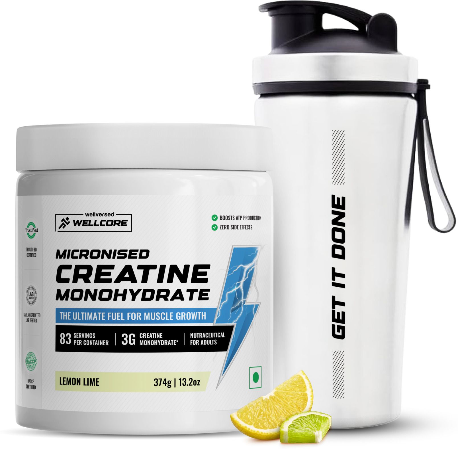 wellcore Micronised Creatine Monohydrate + Steel Shaker | Trustified Certified Creatine-picture-23