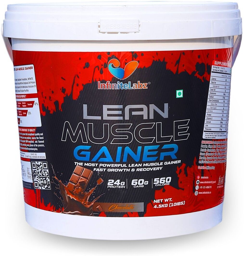 infinite labz Lean Muscle Gainer High Protein Mass Gainer Powder for Strength & Recovery Weight Gainers/Mass Gainers-picture-48