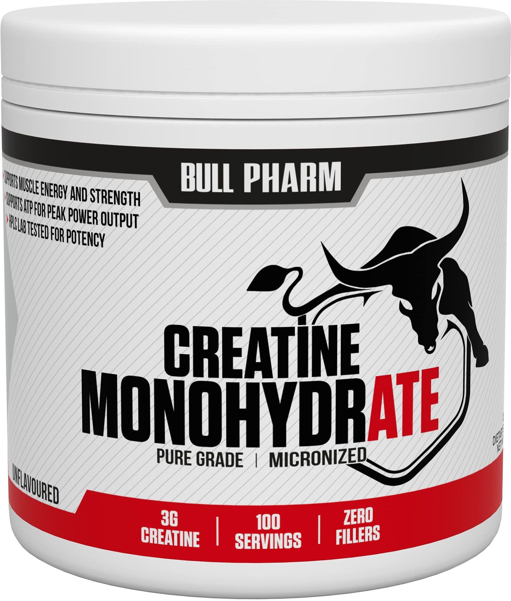 bullpharm Micronized Creatine Monohydrate Powder, Unflavored Creatine-picture-17