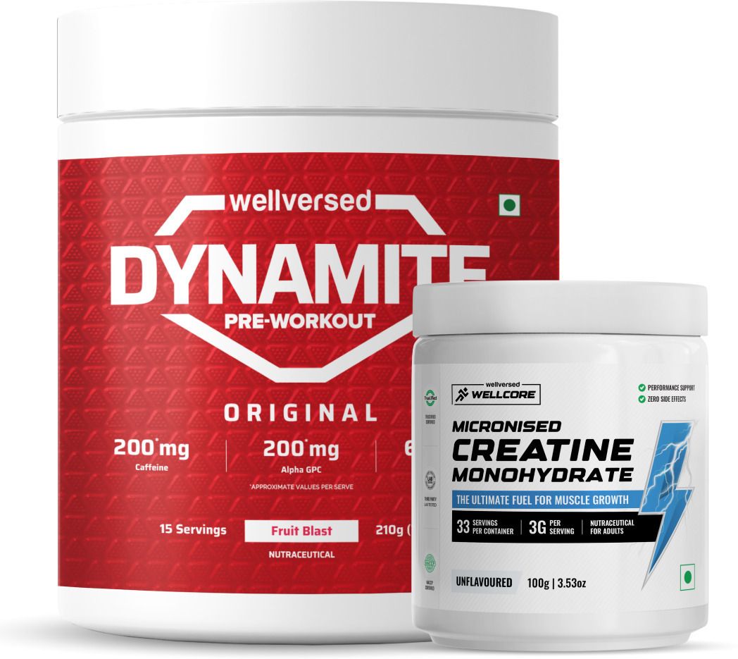 wellversed dynamite Pre-Workout + Wellcore Creatine Monohydrate Powder | Unleash Explosive Energy Pre Workout-picture-13