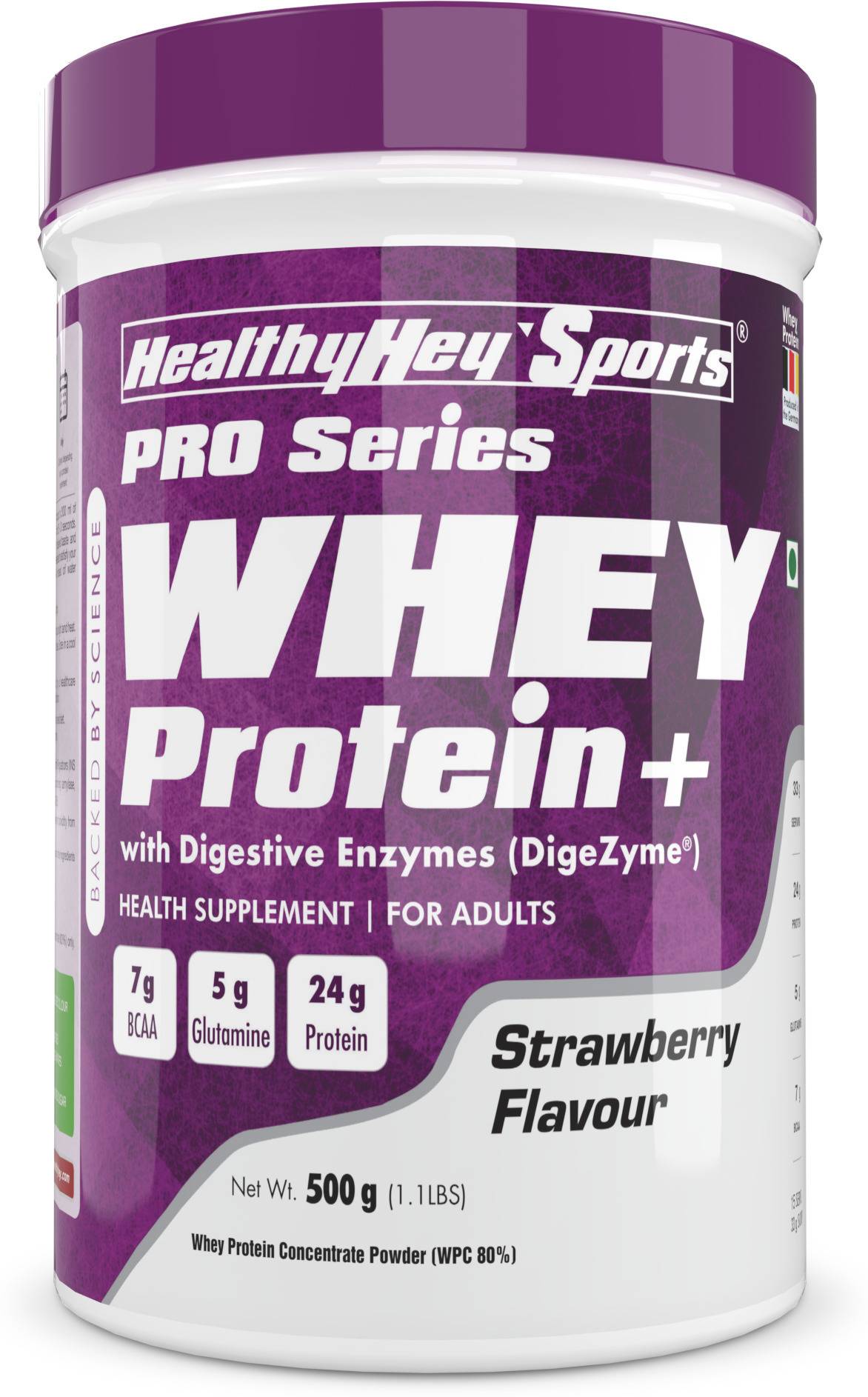 HealthyHey Sports Whey Protein Concentrate, Strawber