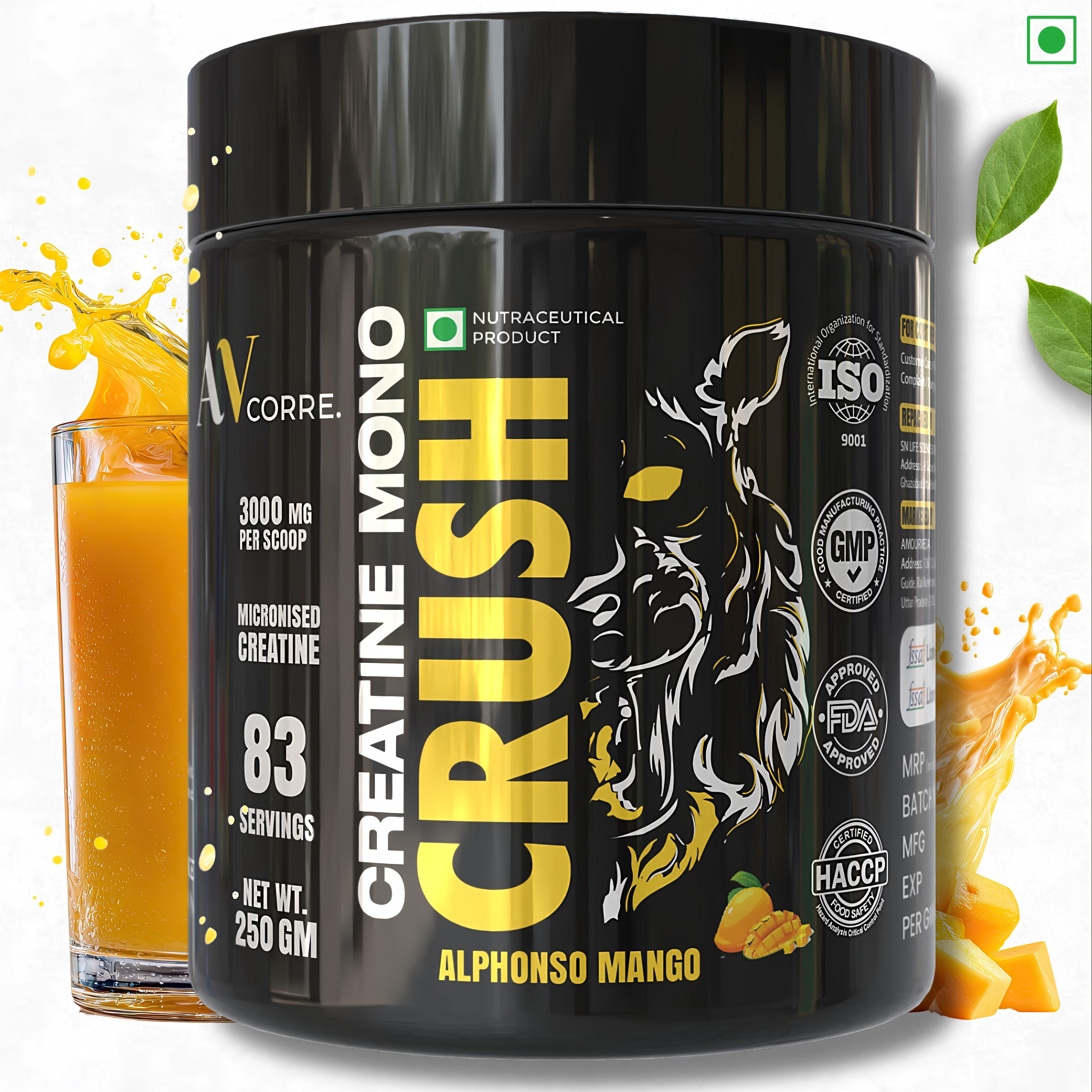 amourveda AvCorre Premium Creatine Mono | Micronized | Strength & Recovery | Lab Certified Creatine-picture-40