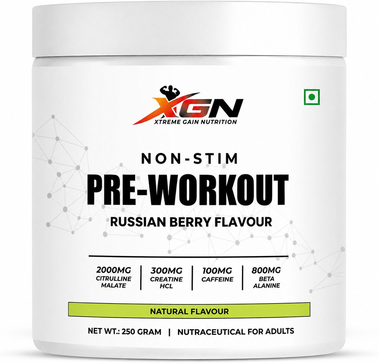 XGN NON-STIM Pre-Workout, Russian Berry Flavour 250gm Pre Workout-image-40