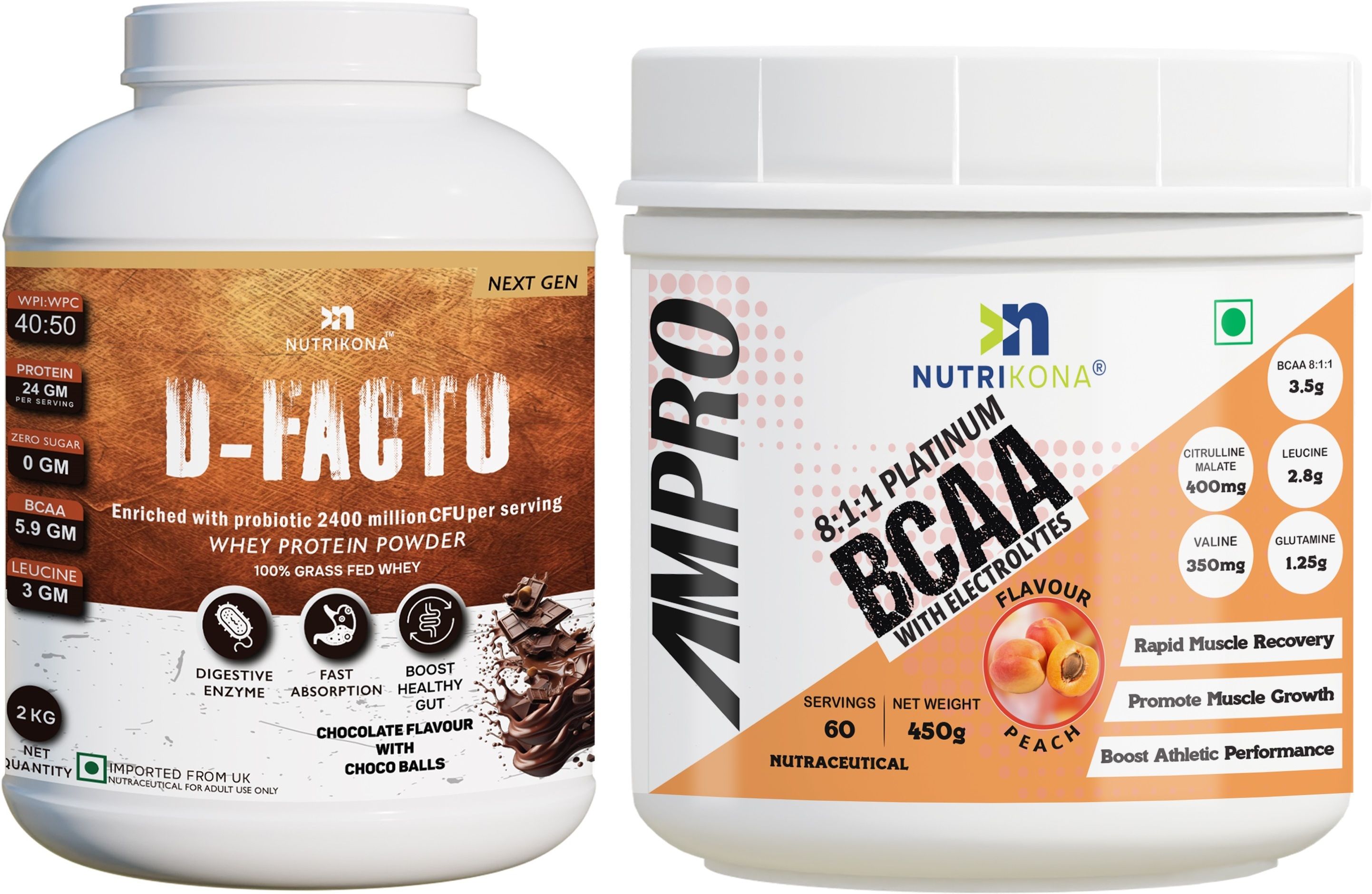 nutrikona Dfacto Whey Isolate Protein with Pro BCAA 8:1:1 Muscle Recovery & Growth Whey Protein-picture-41