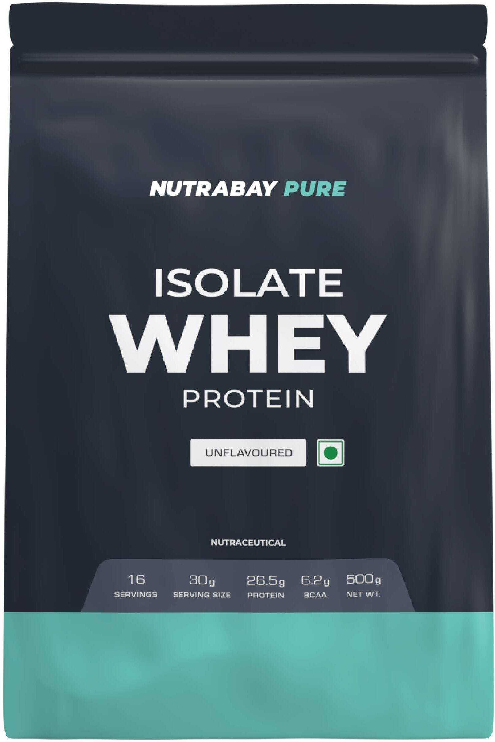 Nutrabay Pure 100% Raw Whey Protein Isolate Protein 