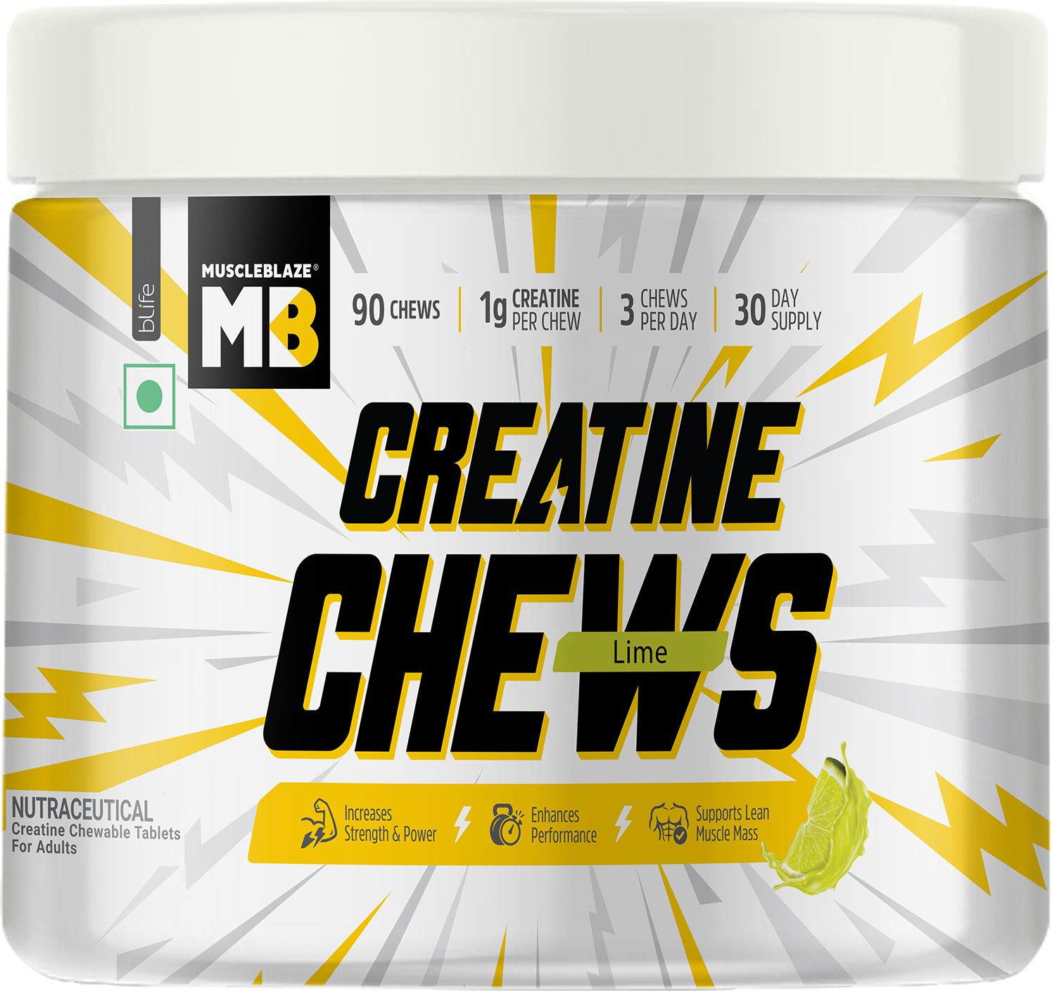 muscleblaze Creatine Chews | Supports Lean Muscle Mass, Increases Strength & Power Creatine-picture-30