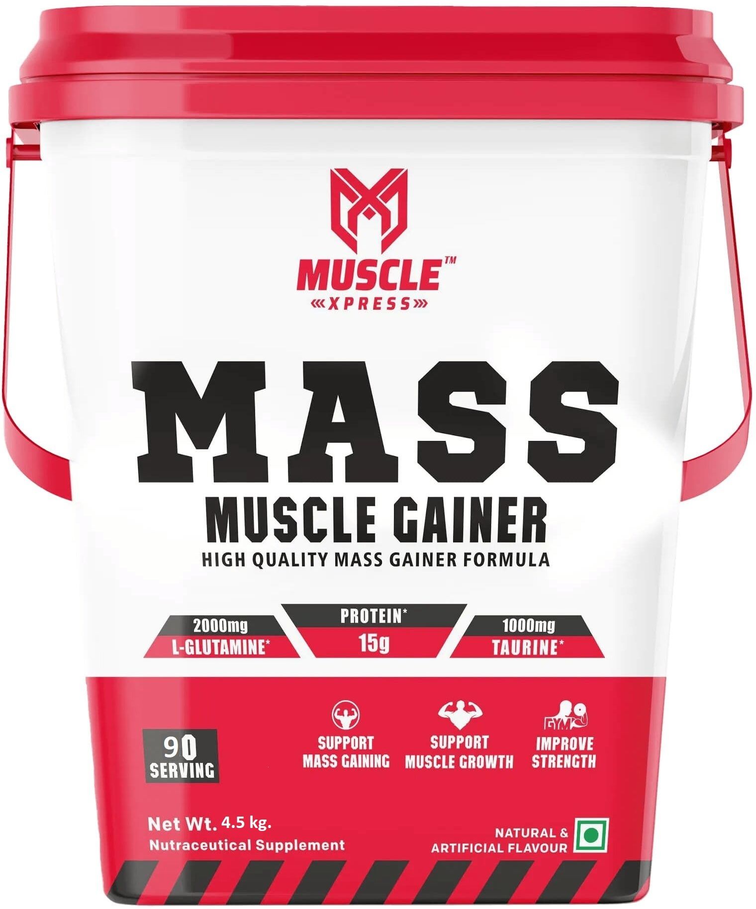 MASS MUSCLE GAINER (HIGH QUALITY MASS GAINER 4.5KG Weight Gainers/Mass Gainers-image-28