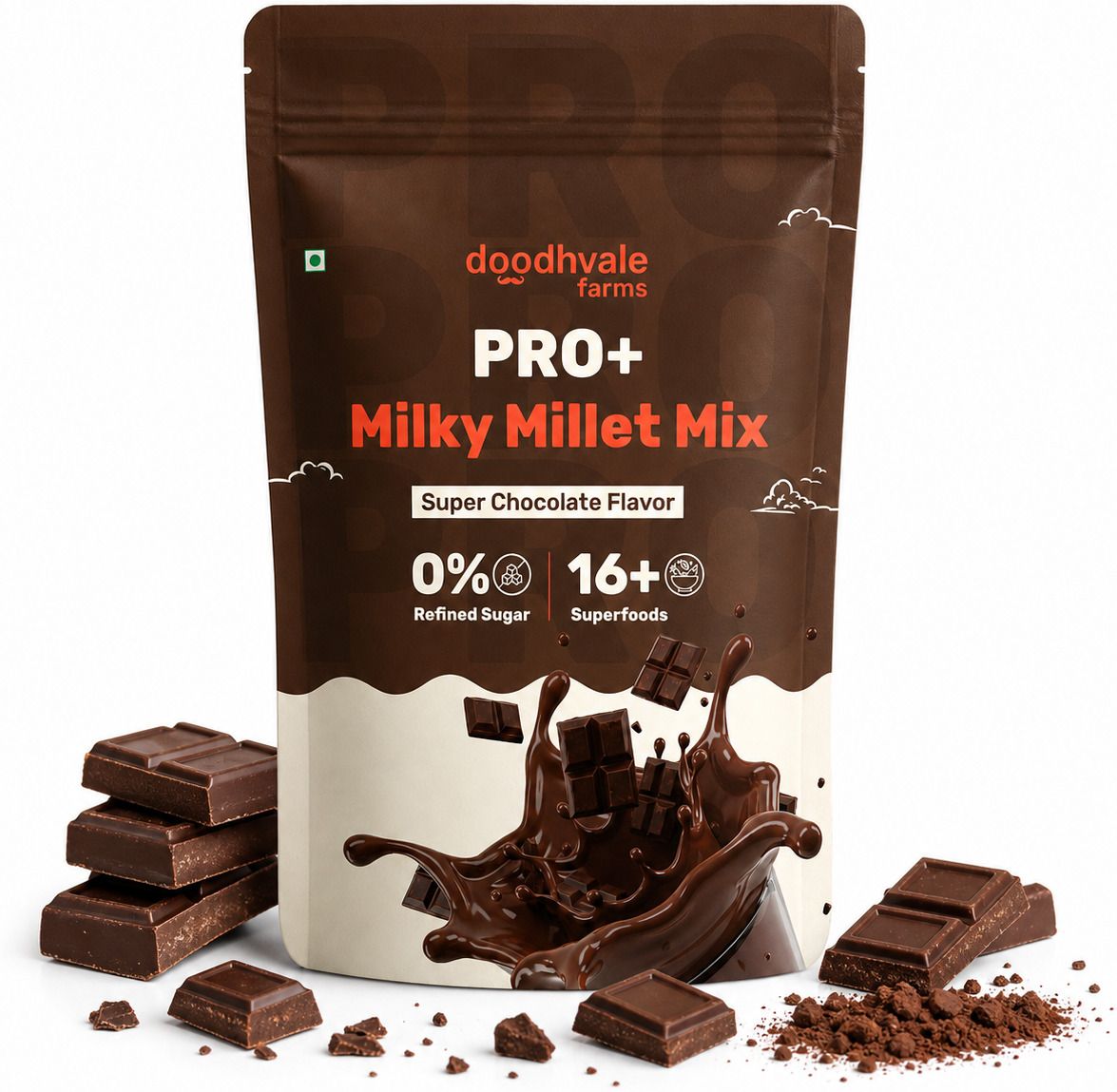 doodhvale farms PRO+ Milky Millet Mix, Super Chocolate Flavor Whey Protein-picture-28