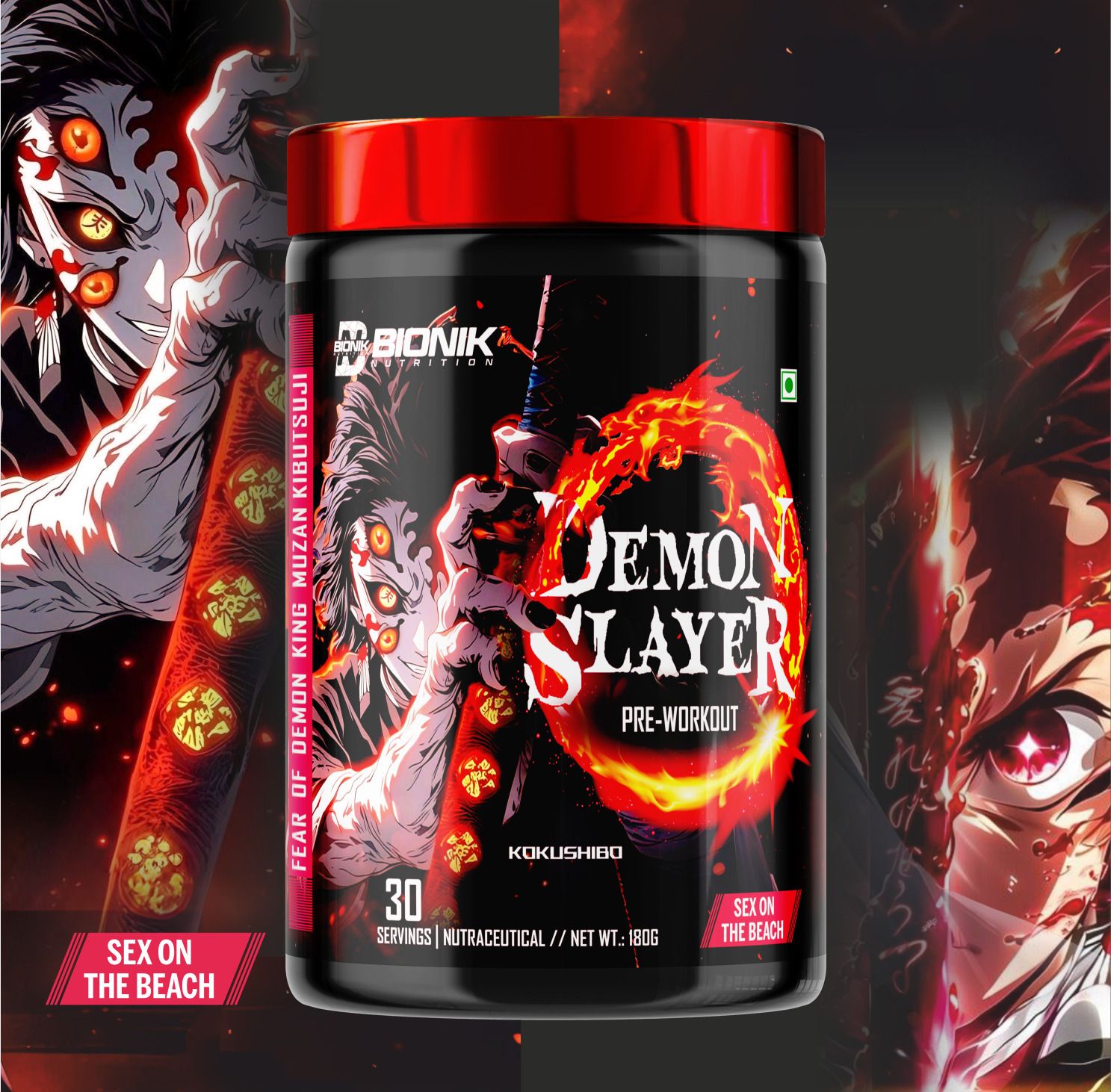 bionik nutrition Demon Slayer Pre-Workout | Extreme Energy, Pump & Focus, 2100mg Beta-A Pre Workout-picture-28