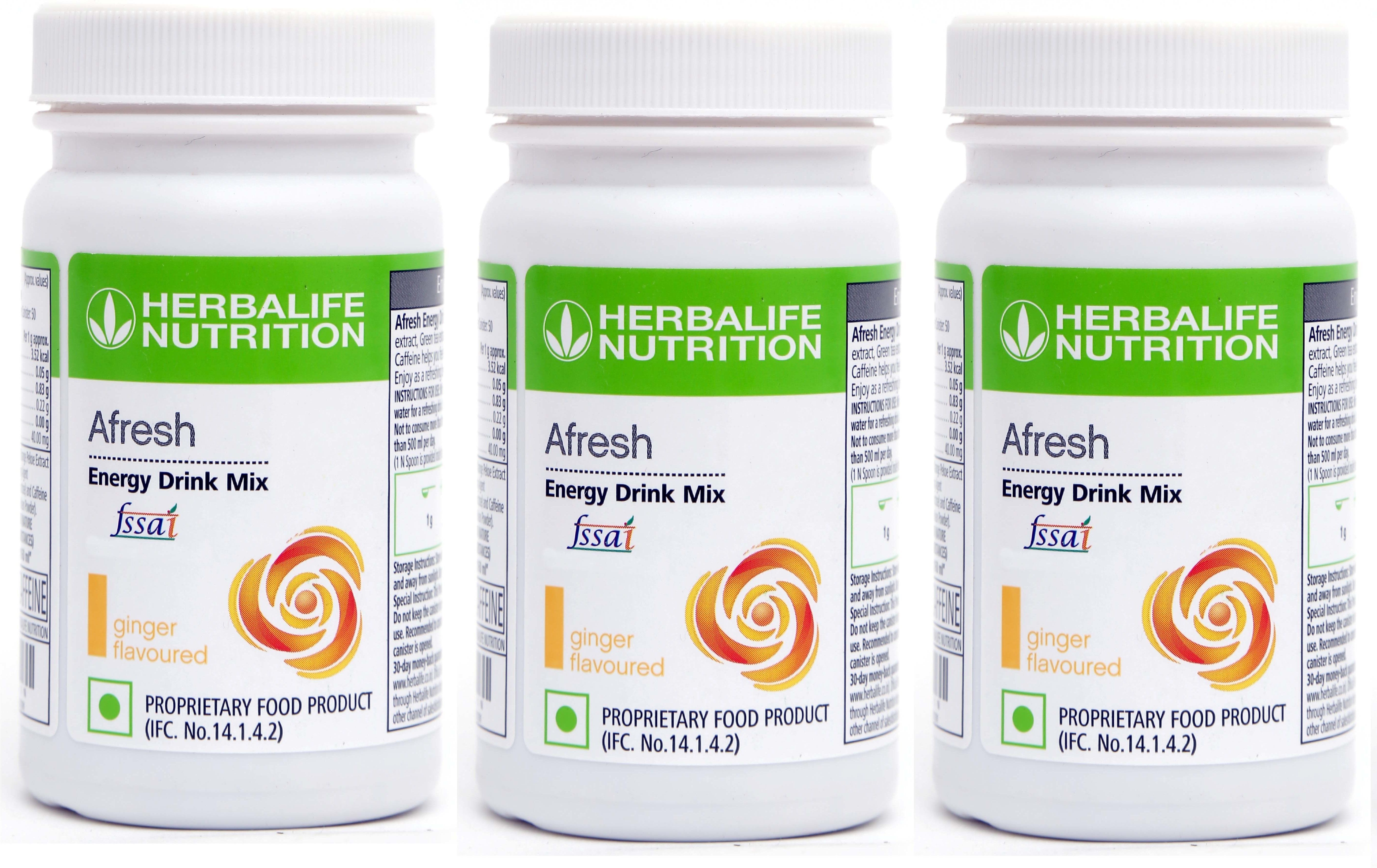 NEW-AFRESH Energy Drink Mix - Ginger Flavor Combo Pack Of 3 Ginger Powder-image-34