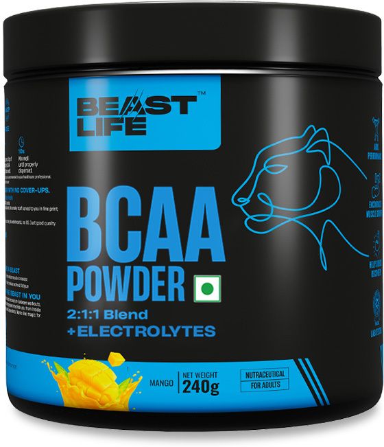beastlife High Sports recovery BCAA Supplement for Men & Women Mango Flavour 2:1:1 Blend BCAA-picture-11