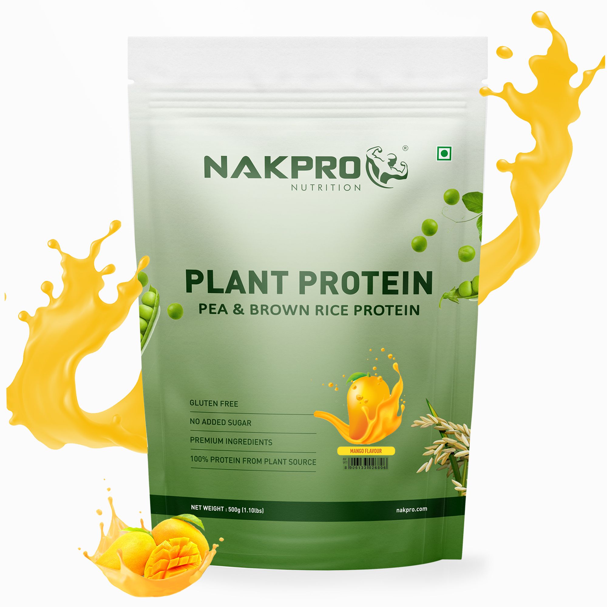 nakpro Vegan Plant Protein Powder for Muscle Gain and Recovery | Nutrition Supplement | Plant-Based Protein-picture-22