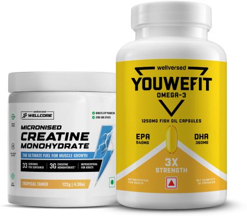 Recovery Combo YouWeFit Omega-3 Fish Oil (Capsules) + Creatine-image-27