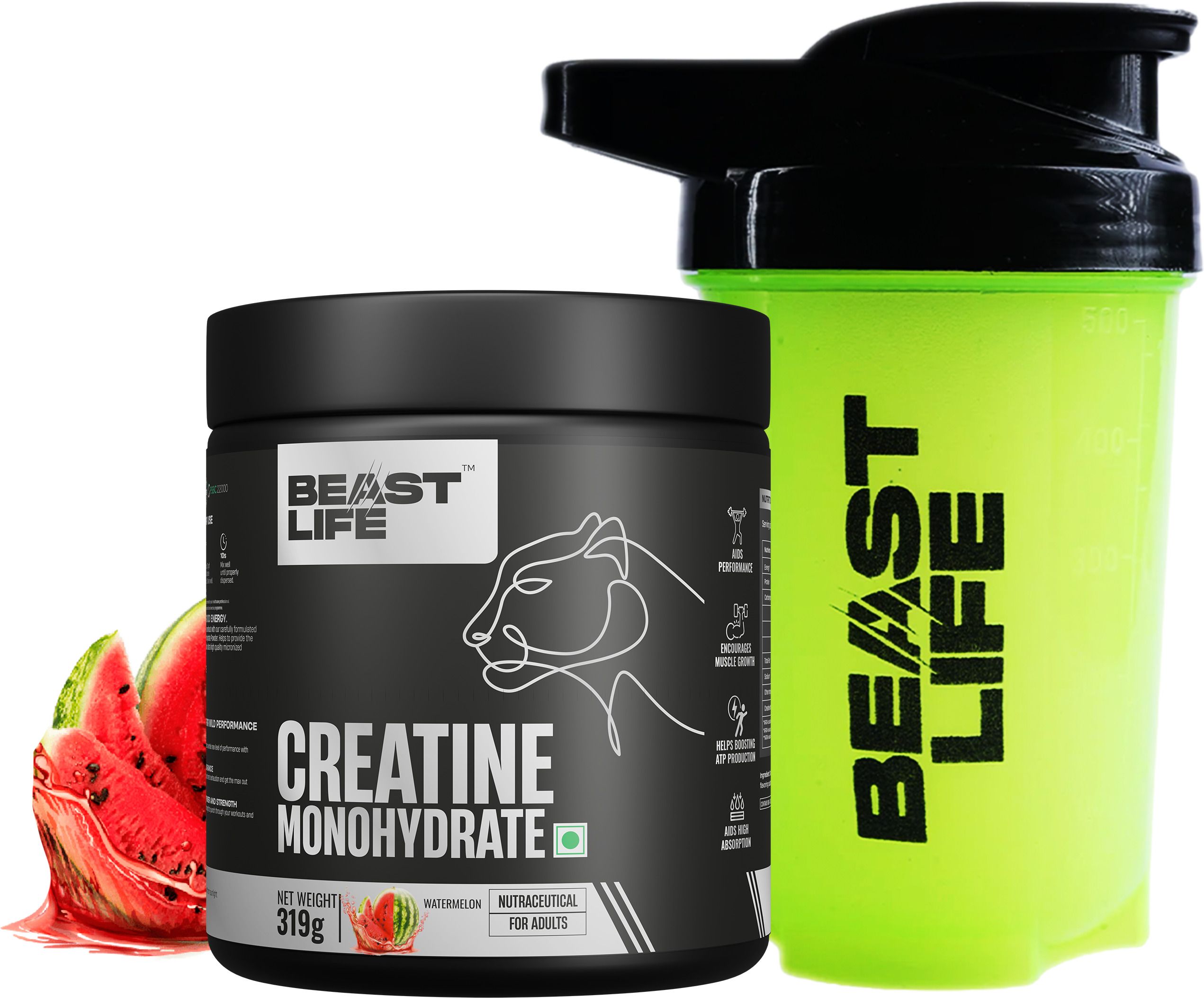 beastlife Pure Creatine Monohydrate with Shaker Creatine-picture-16